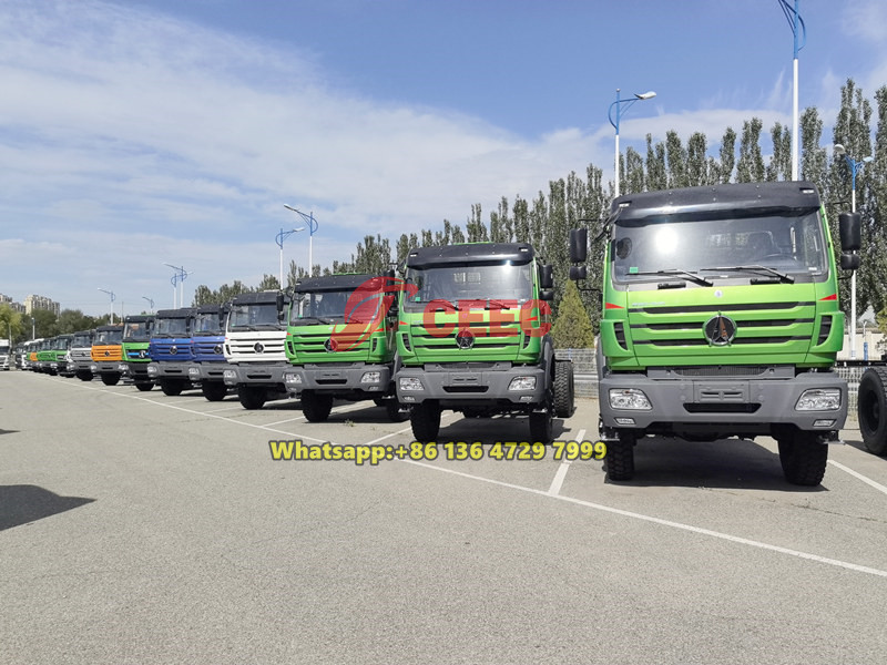 Beiben 6×6 all wheel dirve trucks for export