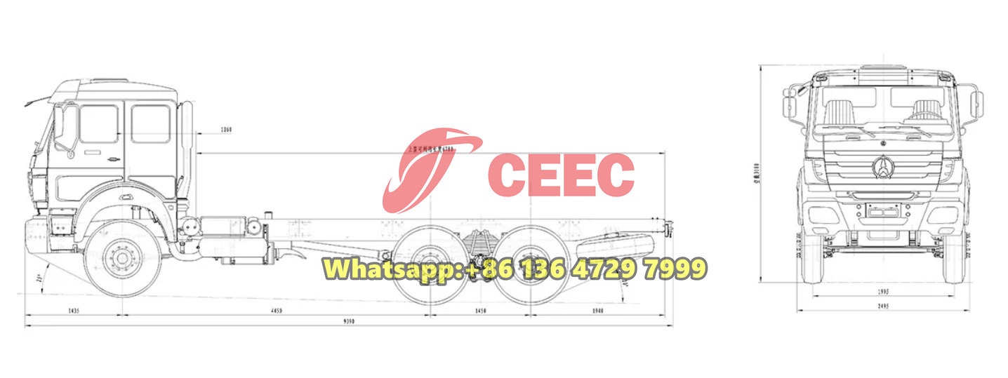 Beiben 2642 off-road chassis Beiben 2642 off-road chassis