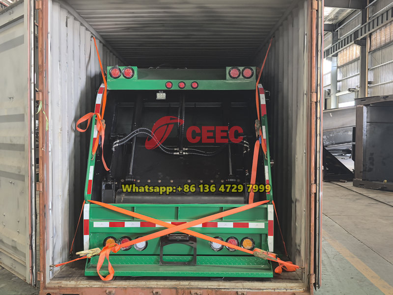12CBM waste compactor upper body shipment