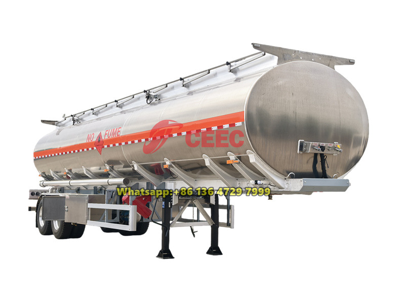 2 axles 38000L oil tanker semi trailer