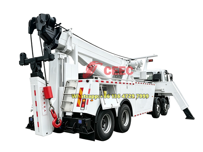 Beiben 12 wheeler 50 ton rotator rescue truck