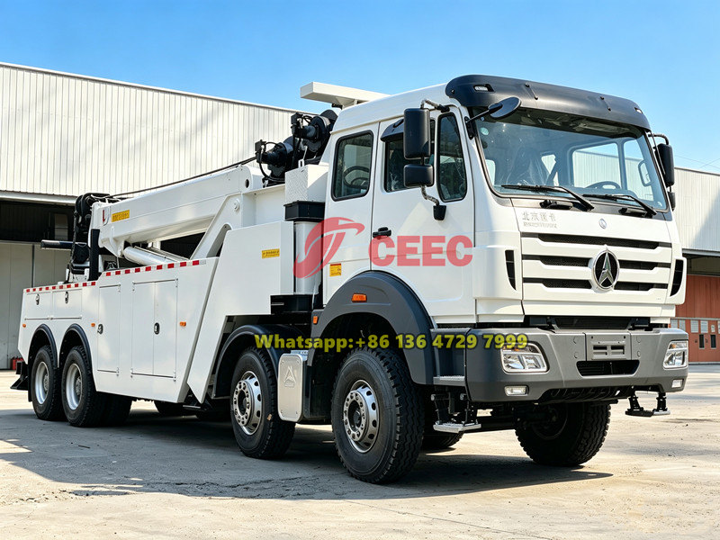 Beiben 8×4 heavy rotator rescue truck