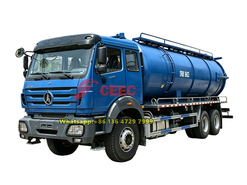Beiben 6×4 vacuum tank truck