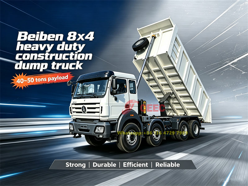 Beiben 12 wheeler construction tipper truck