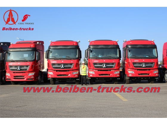 New BEIBEN North Benz V3 2542 6x4 420hp tractor head prime mover camion low price heavy trailer truck  supplier