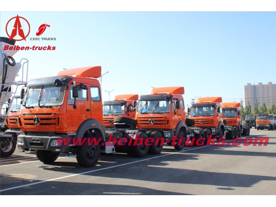 baotou Beiben haulage truck 380hp prime mover for Indonesia