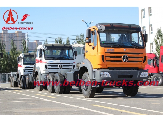 congo 420hp beiben truck tractor north benz 2642S haulage prime mover military quality truck