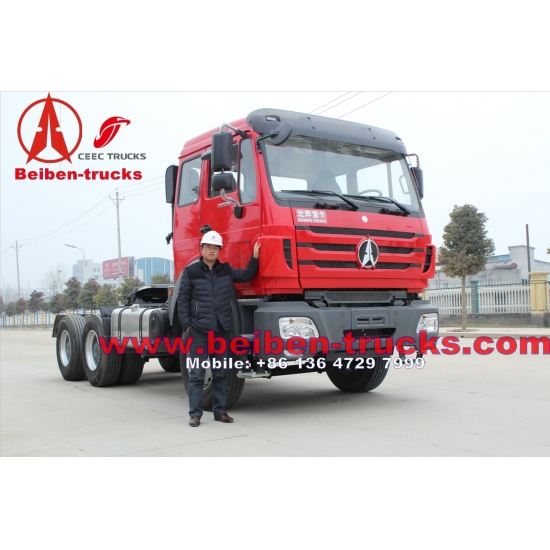 africa BeiBen 6x4 V3 375hp,380hp.420hp Tractor Truck brand china beiben