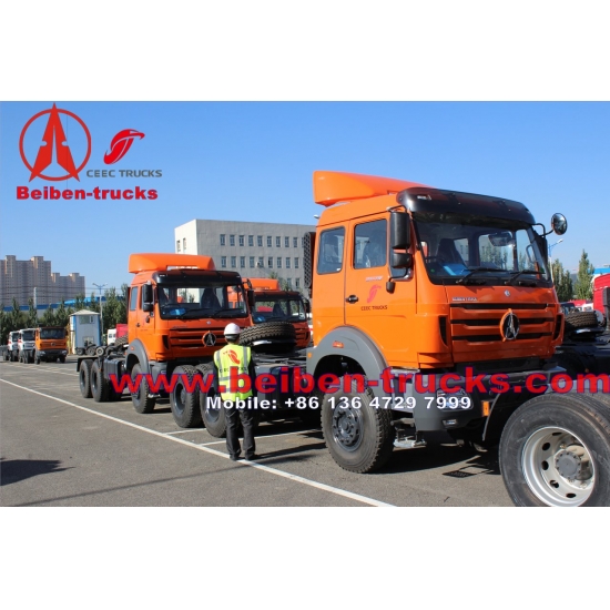 CHINA Beiben NG80 6x4 380hp tractor truck with best price for congo