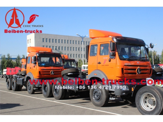 used Benz/ Beiben/ North Benz / Power Star Trailer Tractor Truck Camion Prime Mover with WD Engine For Congo