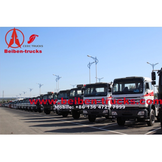 Beiben 6X4 380 hp long cab tractor truck supplier in china