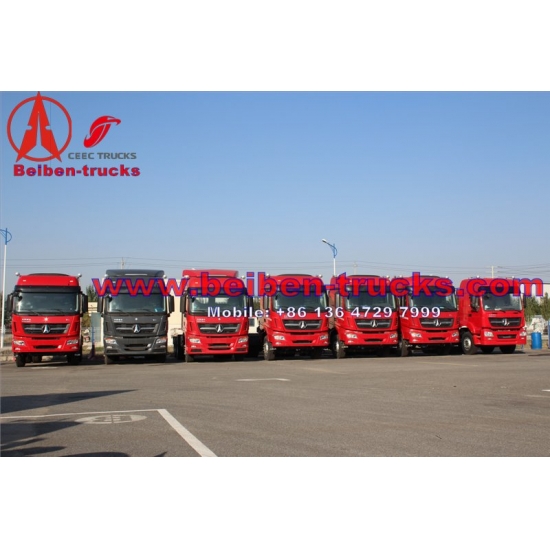 cheap Beiben 6*4 375hp 11wheels Tractor Truck for Sale  for congo