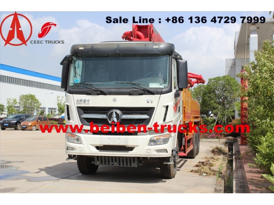 China beiben concrete pump truck manufacturer