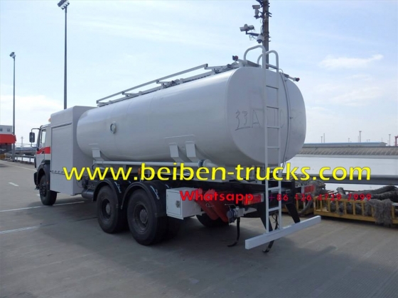 china beiben 6*4 drive fuel tanker manufacturer