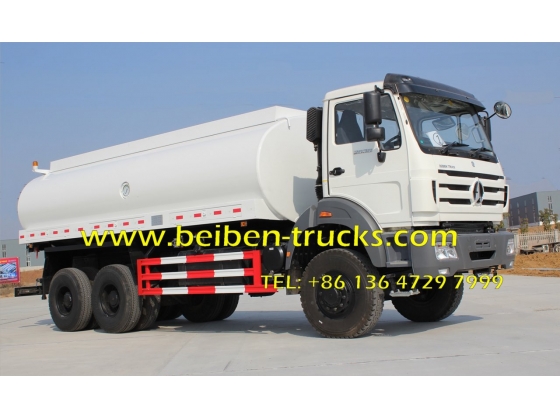 china North benz BEIBEN 6x4 336HP tank truck water truck for sale