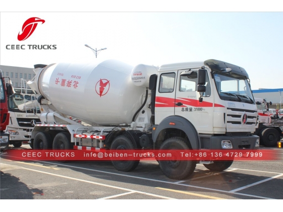 Beiben 8*4 14 CBM concrete mixer truck  supplier