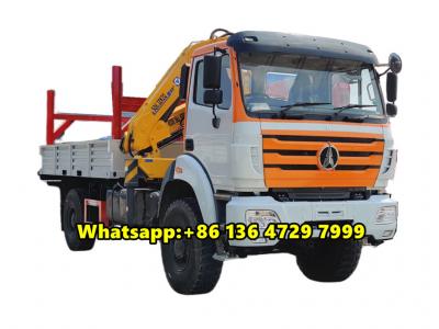 Beiben 4×4 all wheel drive boom crane truck