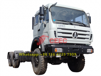 Russia beiben 6x6 drive off road truck chassis