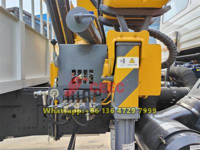 Beiben 6×4 truck mounted knuckle boom crane