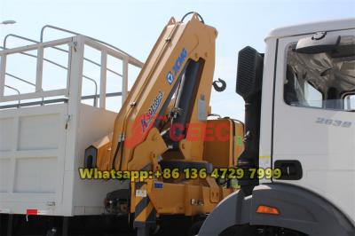 Beiben 2638 truck mounted XCMG knuckle boom crane