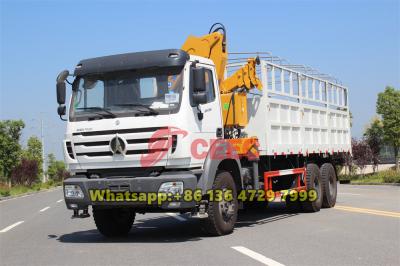 Beiben 2638 truck mounted XCMG knuckle boom crane