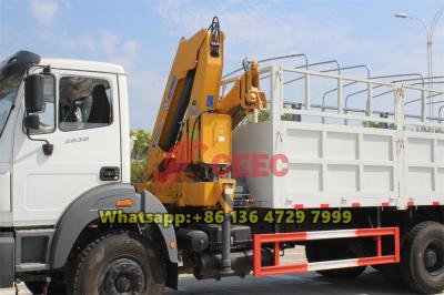 Beiben 2638 truck mounted XCMG knuckle boom crane