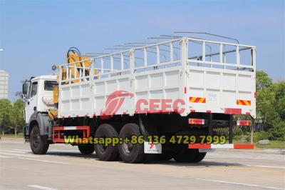 Beiben 2638 truck mounted XCMG knuckle boom crane