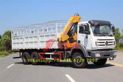Beiben 2638 truck mounted XCMG knuckle boom crane