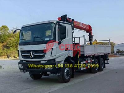 Beiben 6×6 truck with crane Palfinger