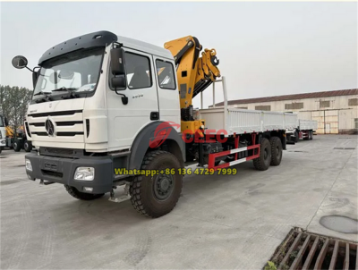 Beiben 6x6 drive crane truck