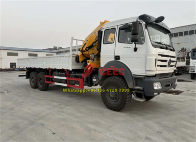 Beiben 6x6 drive crane truck