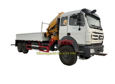 Beiben 6x6 drive crane truck