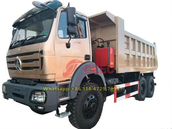 beiben 6x6 off road mining dump truck