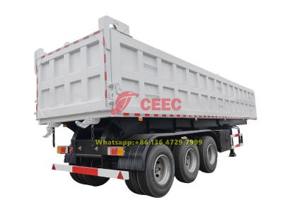 Côte d'Ivoire 3 axle heavy duty tipper trailer