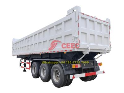 Côte d'Ivoire 3 axle heavy duty tipper trailer