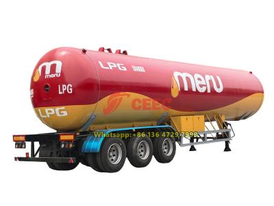 56000L LPG tanker trailer for Uganda