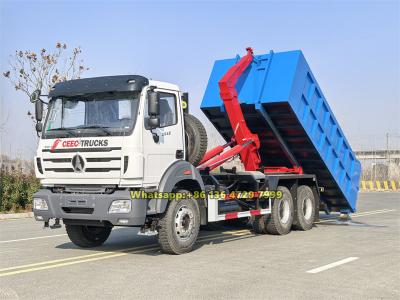 West africa Beiben 10 wheeler hook loader garbage truck