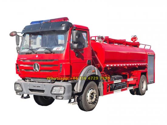 Egypt Beiben 6 wheeler water tender truck