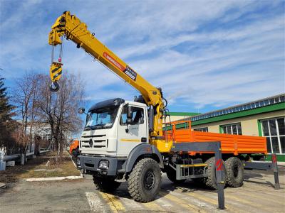 Beiben 6×6 all wheel drive boom crane truck