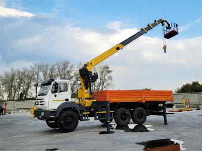 Beiben 6×6 all wheel drive boom crane truck
