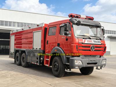 Nigeria Beiben 6×4 water foam tanker fire truck