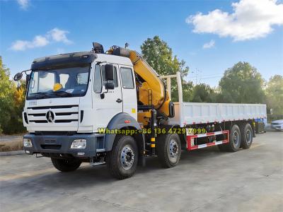 Beiben 12-wheeler knuckle boom crane truck