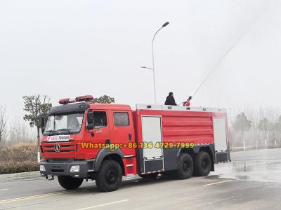 Beiben 6×4 water foam fire tender truck