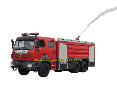 Beiben 6×4 water foam fire tender truck