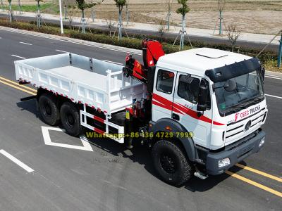 Beiben off-road knuckle boom crane truck