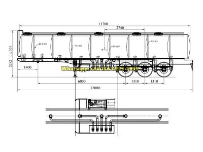 3 axles fuel tanker semi-trailer