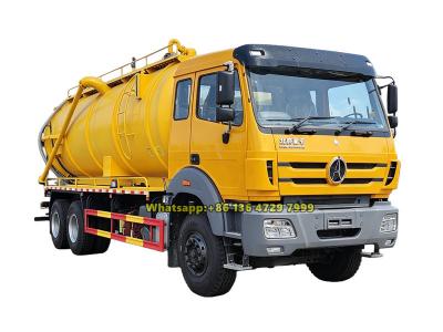 Beiben 10 wheeler vacuum suction truck