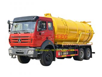 Beiben 6×4 heavy vacuum tank truck