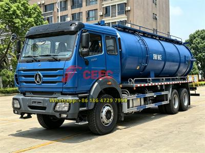 Beiben 6×4 heavy vacuum tank truck