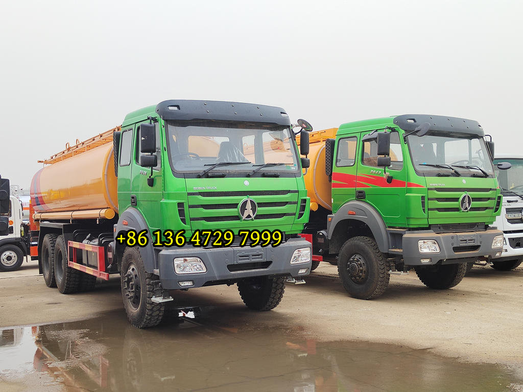 El camión cisterna de combustible Beiben 6x6 ingresa al mercado del Congo